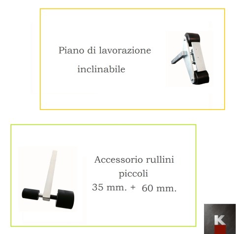 levigatrice da tavolo accessori K